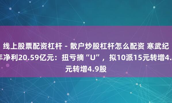线上股票配资杠杆 - 散户炒股杠杆怎么配资 寒武纪旧年净利20.59亿元：扭亏摘“U”，拟10派15元转增4.9股
